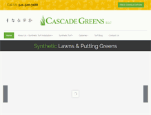 Tablet Screenshot of cascadegreens.com
